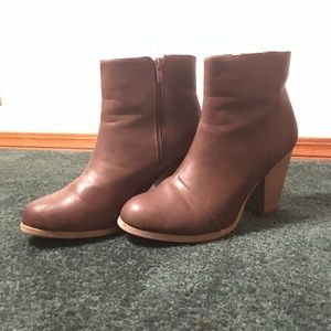 Brown booties